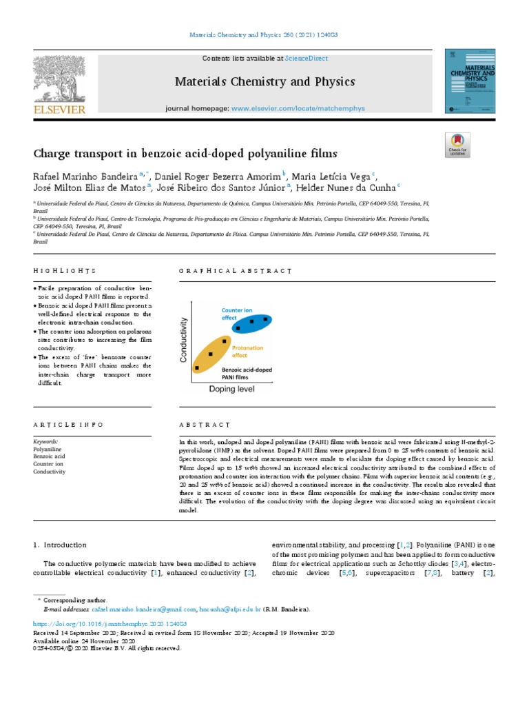 Materials Chemistry and Physics PDF Acid Capacitor
