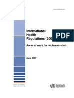 International Health Regulation_Areas of Work for Implementation 2007