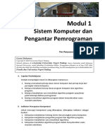 Modul 1. Sistem Komputer Dan Pengantar Pemrograman-Upload