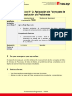 Guía de Ejercicios Nro2 Aplicación de Pólya para La Resolución de Problemas