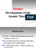 Atoms:: Development of The Atomic Theory