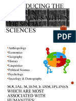 Introducing The Different Disciplines Within The Social Sciences
