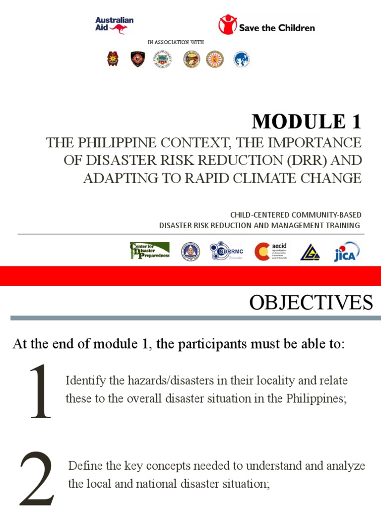 Module 1 - Eng - 3day | PDF | Disaster Risk Reduction | Emergency ...
