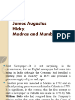 James Augustus Hicky, Madras and Mumbai