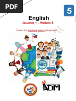 English: Quarter 1 - Module 6