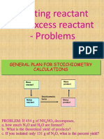 Unit 2 Class 3 Limiting Reactant and Excess Reactant Problems