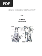 Pemilihan Material Dan Proses Camshaft