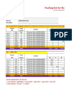 Packing List PO 1043523-3524