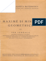 Maxime Si Minime Geometrice - I. Ionescu (1941)