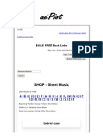 SHOP - Sheet Music: BUILD FREE Back Links
