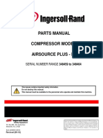 Parts Manual Compressor Model Airsource Plus - Ir: SERIAL NUMBER RANGE 349459 To 349464