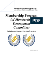 AAPF IAPF Membership Development Guidelines and SOP