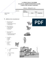 Latihan Soal Mandiri Ulangan Akhir Semester Ganjil TAHUN PELAJARAN 2016/2017