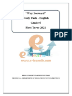 E Learn LK Grade 6 English Way Forward Study Pack (Term 1)