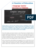 Language Barriers in Pakistan