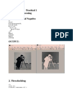 Practical 1 AIM: Point Processing CODE: 1. Digital Negative