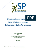 ExtraOrdinary Sales Performance