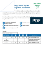 Energy Smart Squad Recognition Scorecard: Examples Below