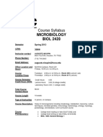 Course Syllabus: Microbiology BIOL 2420