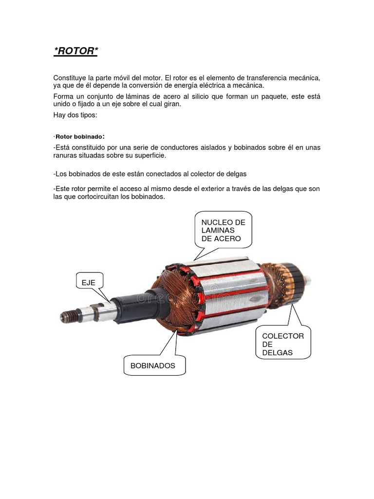 Partes y Tipos de Rotores en Motores | PDF