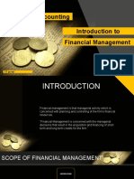 Introduction To Financial Management Managerial Accounting: F2 Group