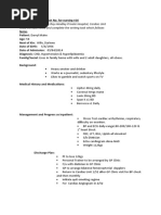 PT Was Admitted To The Roy Handley Private Hospital, Cardiac Unit Read The Case Notes and Complete The Writing Task Which Follows