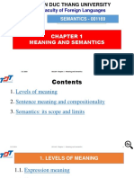Chapter 1 Meaning and Semantics