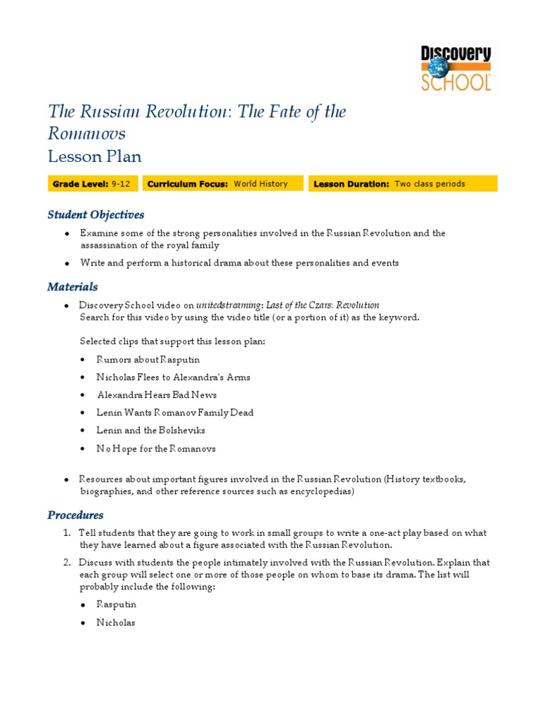 9 12 Socialstudies Therussianrevolutionthefateoftheromanovs Russian Revolution House Of Romanov