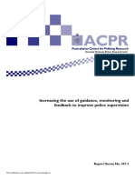 ACPR_guidance, monitoring and feedback to improve police supervision