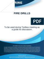 Fire Drills: To Be Used During Toolbox Meeting As A Guide For Discussion