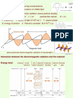 the light is used for measuring concentrations colorimetry: based on absorption of visible light the light is an electromagnetic radiation (wave-particle duality) wavelike nature: ν 10 ms) 10 J.s)