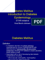 Diabetes Mellitus Introduction To Diabetes Epidemiology: STAR-initiative