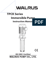 TPCK Series Immersible Pump: Instruction Manual