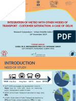 Integration of Metro With Other Modes of Transport - Customer Satisfaction: A Case of Delhi