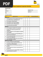 Daily Heavy Equipment Inspection Checklist | PDF | Radiator | Tire