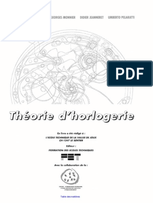 Théorie Horlogère, PDF, Heure