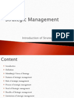 Introduction of Strategic Management 80405146