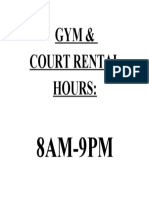 Gym & Court Rental Hours:: 8AM-9PM