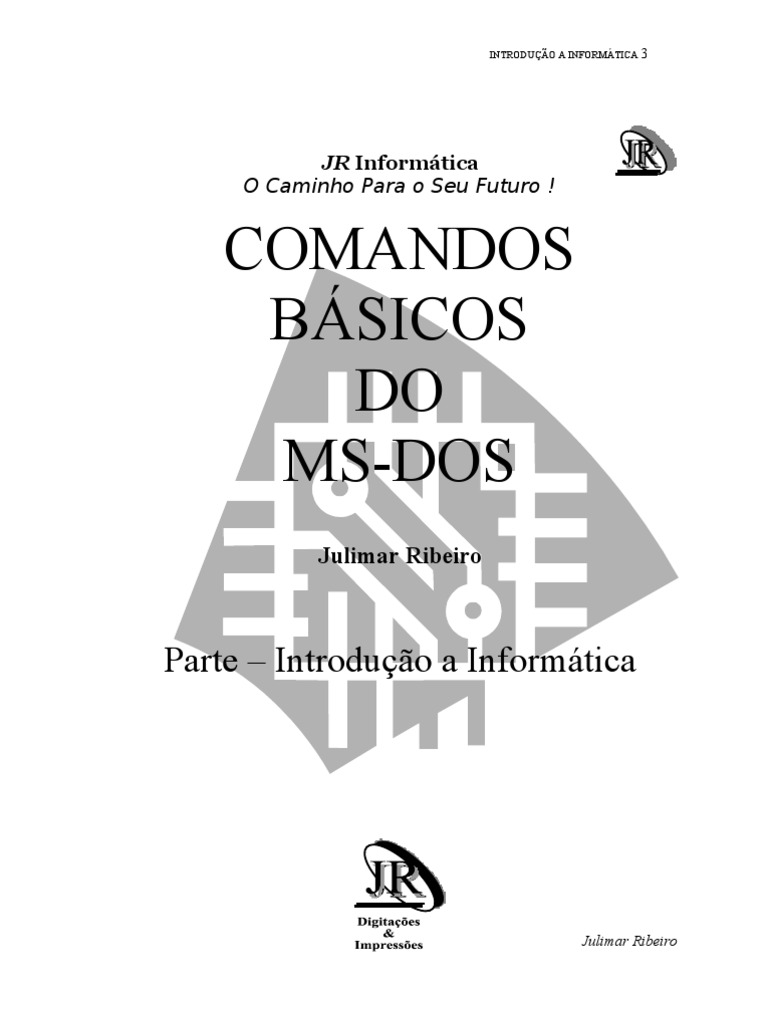 COMANDOS BÁSICOS Ms-Dos | PDF | Computadores | Tecnologia e Engenharia