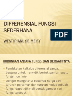 Fungsi Turunan (Diferensial)