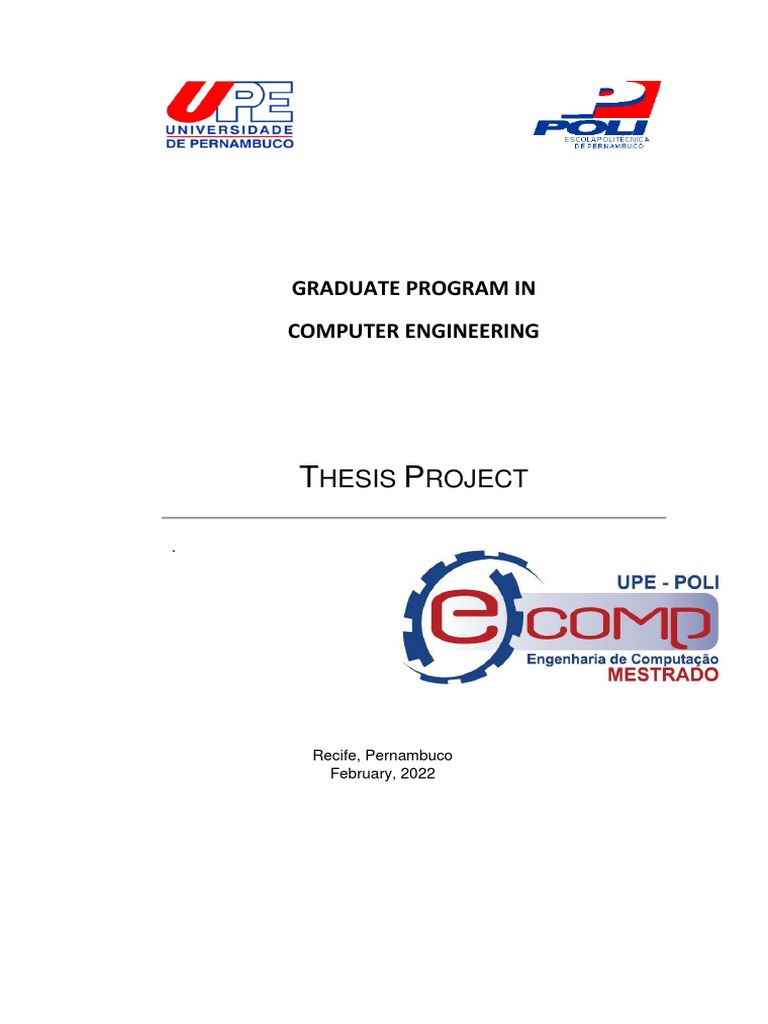 Graduate Program in Computer Engineering: Hesis Roject | PDF | Art