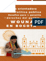 Desafíos para La Garantía de Derechos Del Pueblo Wounaan en Bogotá