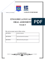 English Language'S: Oral Assesment