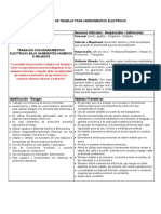 Instructivo de Trabajo para Herramientas Electricas