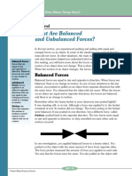 Balanced and Unbalanced Forces Reading Pg q8-34