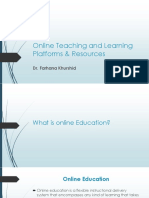 Online Teaching and Learning Platforms & Resources 3 (Autosaved)