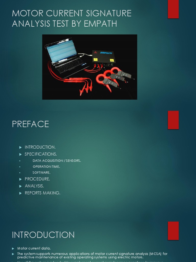 Motor Current Signature Analysis Test | Download Free PDF | Electric ...