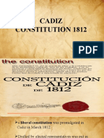 Cadiz Constitution 1812: Spain's First Liberal Constitution