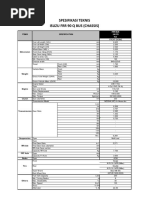 Spesifikasi Teknis Isuzu FRR 90 Q Bus (Chassis) : Items Specification