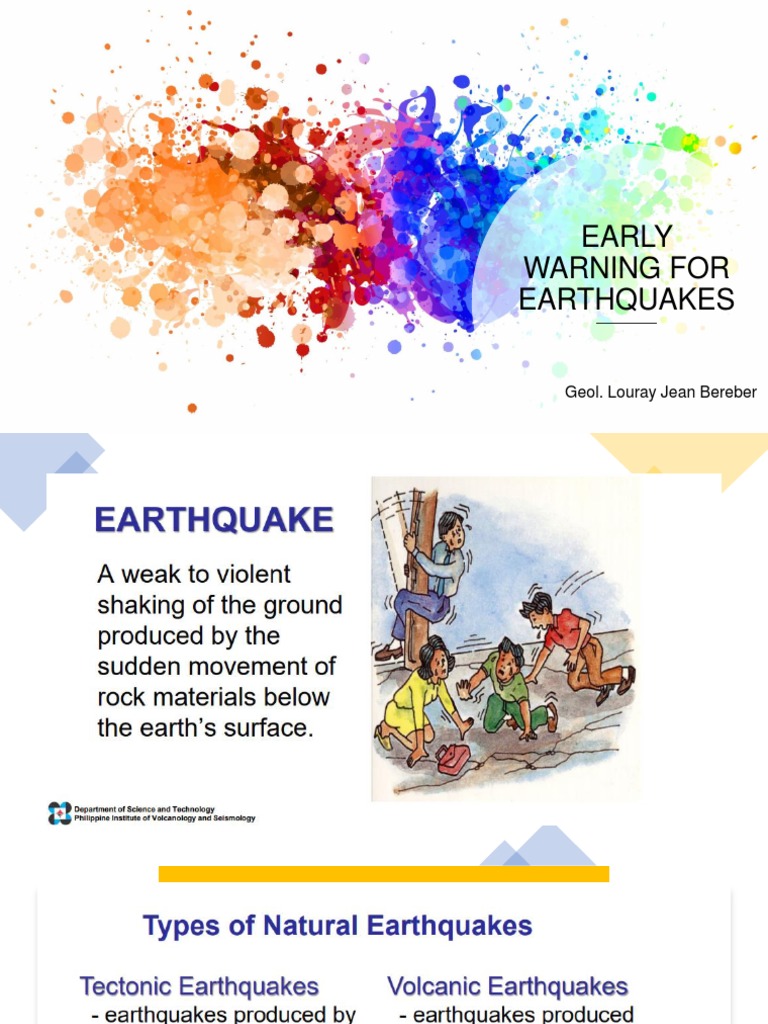 Earthquakes warning